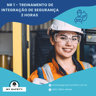 NR 1 – Treinamento de Integração de Segurança – 02 Horas