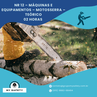 NR 12 – Máquinas e Equipamentos – Motosserra – Teórico