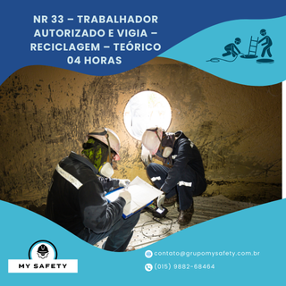 NR 33 – Trabalhador Autorizado e Vigia – Reciclagem – Teórico