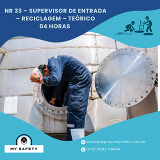 NR 33 – Supervisor de Entrada – Reciclagem – Teórico