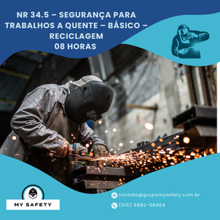 NR 34.5 – Segurança para Trabalhos a Quente – Básico – Reciclagem
