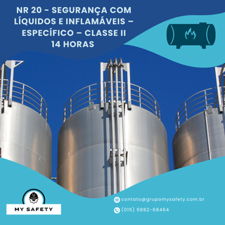 NR 20 – Segurança com Líquidos e Inflamáveis – Específico – Classe II