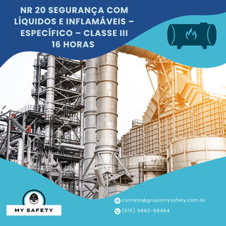 NR 20 – Segurança com Líquidos e inflamáveis – Específico – Classe III