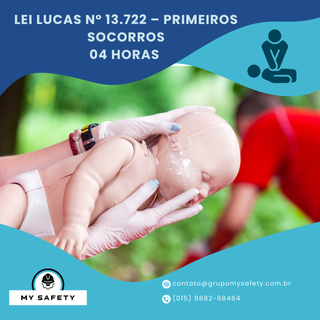 Lei Lucas nº 13.722 – Primeiros Socorros – 04 Horas