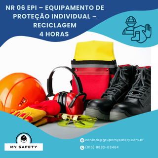 NR 06 EPI – Equipamento de Proteção Individual – Reciclagem – 4 horas