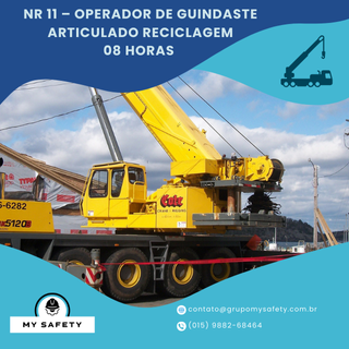 NR 11 – Operador de Guindaste Articulado Reciclagem