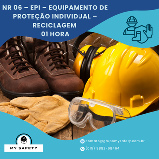NR 06 – EPI – Equipamento de Proteção Individual – Reciclagem – 01 Hora